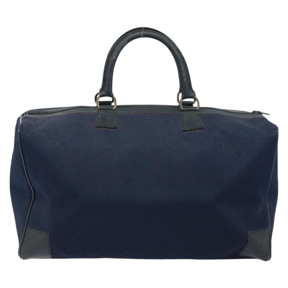 CELINE C Sulky Boston Bag Canvas Navy Auth 166863