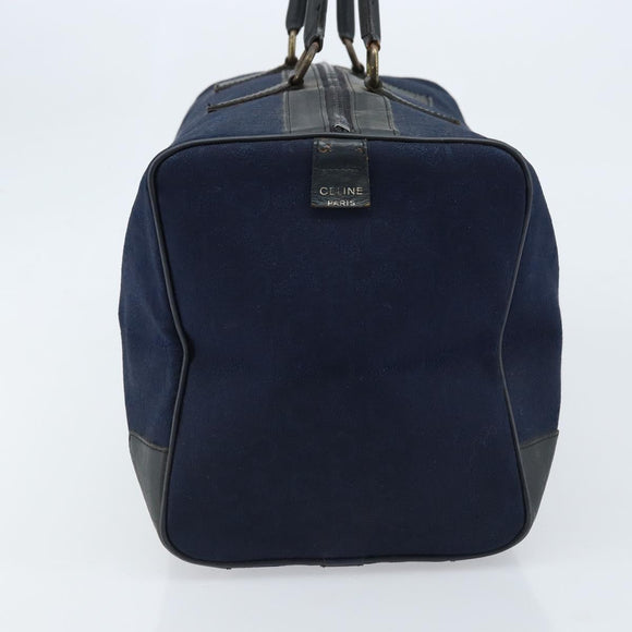 CELINE C Sulky Boston Bag Canvas Navy Auth 166863