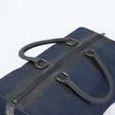 CELINE C Sulky Boston Bag Canvas Navy Auth 166863-6