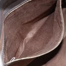 Jimmy Choo Star Studs Tote Bag Leather Gray Gold Auth 166869-19