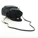 PRADA Hand Bag Nylon 2way Black Silver 1BA207 Auth 166882SAM-8