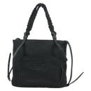 PRADA Hand Bag Nylon 2way Black Silver 1BA207 Auth 166882SAM-13