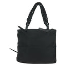 PRADA Hand Bag Nylon 2way Black Silver 1BA207 Auth 166882SAM-2