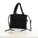 PRADA Hand Bag Nylon 2way Black Silver 1BA207 Auth 166882SAM-12