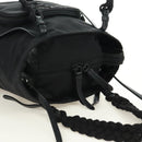 PRADA Hand Bag Nylon 2way Black Silver 1BA207 Auth 166882SAM-14