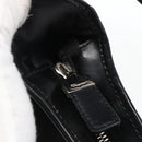 Salvatore Ferragamo Shoulder Bag Nylon Black Silver Auth 166884-10