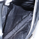 Salvatore Ferragamo Shoulder Bag Nylon Black Silver Auth 166884-11