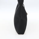 Salvatore Ferragamo Shoulder Bag Nylon Black Silver Auth 166884-3