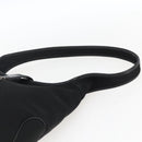 Salvatore Ferragamo Shoulder Bag Nylon Black Silver Auth 166884-8