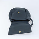 SAINT LAURENT Backpack Leather Navy Gold Auth 166885-14