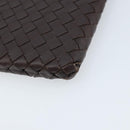 BOTTEGA VENETA INTRECCIATO iPad-hoes Leer Donkerbruin Auth 166887-15
