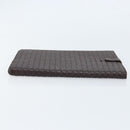 BOTTEGA VENETA INTRECCIATO iPad-hoes Leer Donkerbruin Auth 166887-3