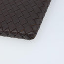 BOTTEGA VENETA INTRECCIATO iPad-hoes Leer Donkerbruin Auth 166887-7