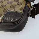 GUCCI GG Crystal Shoulder Bag Outlet Beige Gold 336672 Auth 166890A-9