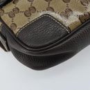 GUCCI GG Crystal Shoulder Bag Outlet Beige Gold 336672 Auth 166890A-14