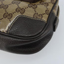 GUCCI GG Crystal Shoulder Bag Outlet Beige Gold 336672 Auth 166890A-15