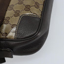 GUCCI GG Crystal Shoulder Bag Outlet Beige Gold 336672 Auth 166890A-16