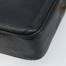 CHANEL Chain Shoulder Bag Caviar Skin Black Gold CC Auth 166896SAV-12
