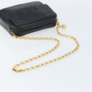 CHANEL Chain Shoulder Bag Caviar Skin Black Gold CC Auth 166896SAV-7