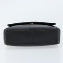 CHANEL Chain Shoulder Bag Caviar Skin Black Gold CC Auth 166896SAV-9