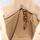 CHANEL Matelasse Reprint Tote Bag Caviar Skin Beige Gold CC Auth 166898SAV-17