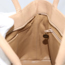 CHANEL Matelasse Reprint Tote Bag Caviar Skin Beige Gold CC Auth 166898SAV-18