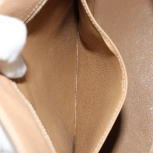 CHANEL Matelasse Reprint Tote Bag Caviar Skin Beige Gold CC Auth 166898SAV