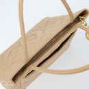 CHANEL Matelasse Reprint Tote Bag Caviar Skin Beige Gold CC Auth 166898SAV-6