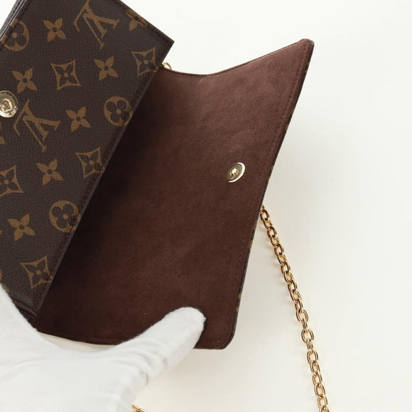 LOUIS VUITTON Monogram Chainlily Wallet M82509 LV Auth 166899SM