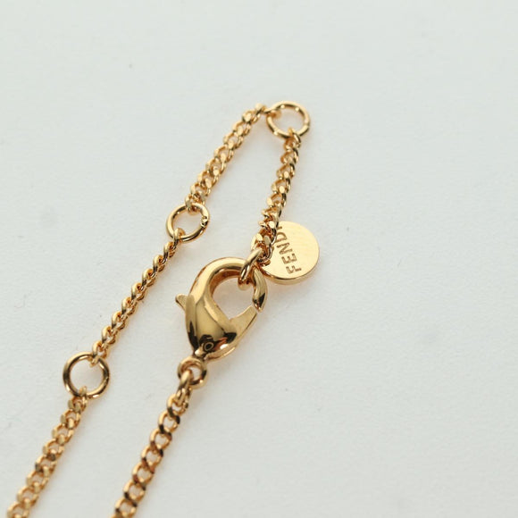 FENDI FENDI x FRGMT x POKÉMON Pokball Design Necklace metal Gold Auth 166902SM