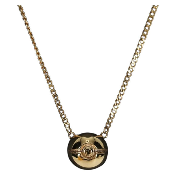FENDI FENDI x FRGMT x POKÉMON Pokball Design Necklace metal Gold Auth 166902SM