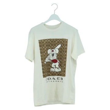 Coach COACH × Disney Mickey Short Sleeved T Shirt Cotton White Auth 166915M