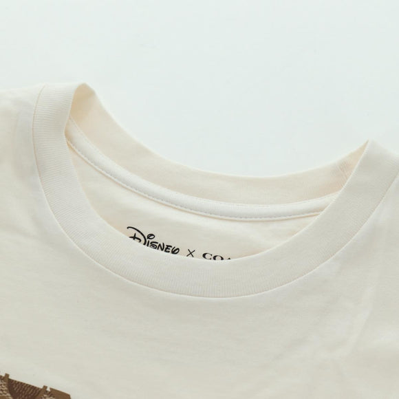Coach COACH × Disney Mickey Short Sleeved T Shirt Cotton White Auth 166915M