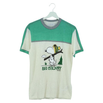 Coach COACH × SNOOPY Snoopy Short Sleeved T Shirt Cotton White Auth 166916M