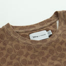 Coach COACH × Disney Signature Short Sleeved T Shirt Cotton Brown Auth 166925M-3