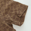 Coach COACH × Disney Signature Short Sleeved T Shirt Cotton Brown Auth 166925M-8