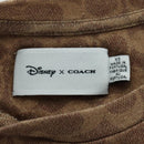 Coach COACH × Disney Signature Short Sleeved T Shirt Cotton Brown Auth 166925M-9