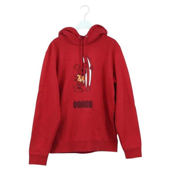 Coach COACH x Disney Mickey Mouse Hoodie Cotton Red Auth 166931M