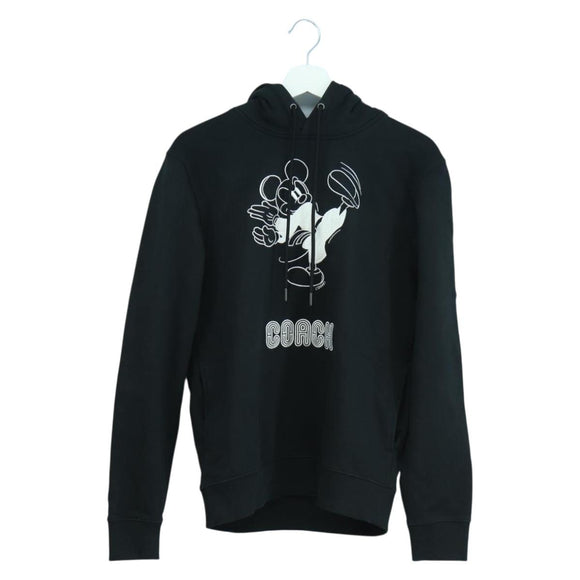 Coach COACH x Disney Mickey Mouse Hoodie Cotton Black Auth 166933M