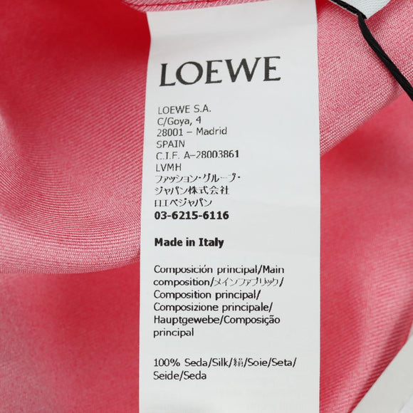 LOEWE × Studio Ghibli Polo Shirt Howl's Moving Castle Silk Red Auth 166935SM