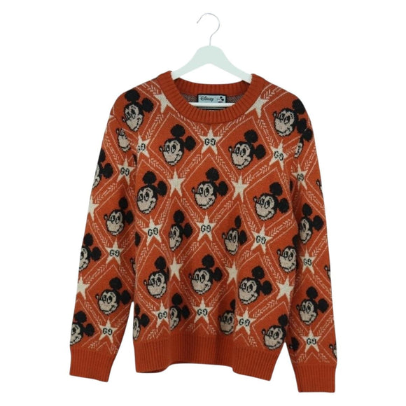 GUCCI GUCCI x Disney Knit Sweater Wool Orange Auth 166938SM