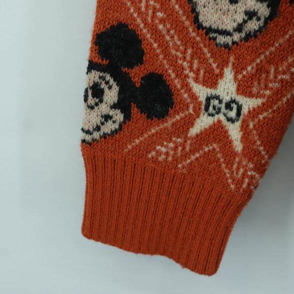 GUCCI GUCCI x Disney Knit Sweater Wool Orange Auth 166938SM