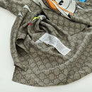 GUCCI GUCCI x Disney GG Donald Shirt Silk Beige Auth 166940SM-10
