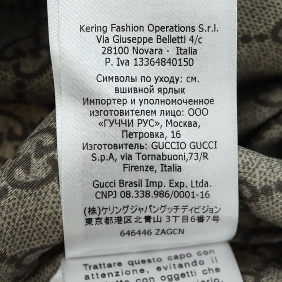 GUCCI GUCCI x Disney GG Donald Shirt Silk Beige Auth 166940SM