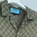 GUCCI GUCCI x Disney GG Donald Shirt Silk Beige Auth 166940SM-3