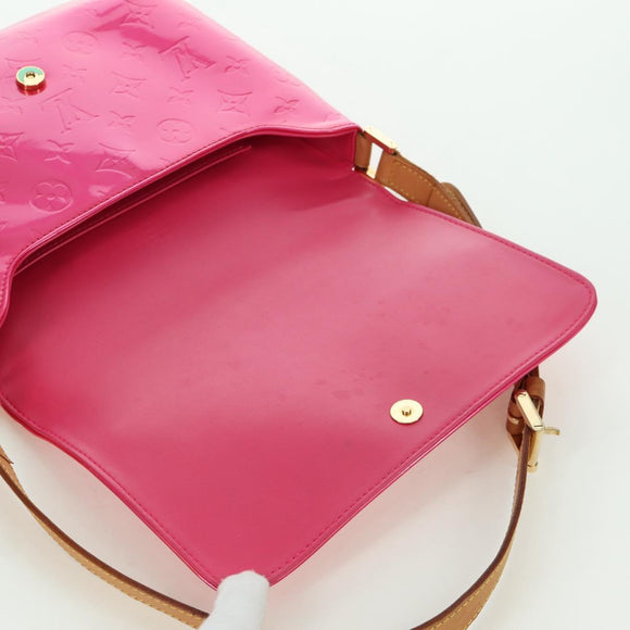 LOUIS VUITTON Vernis Thompson Street Bag Fuchsia Pink M91215 LV Auth 166943A