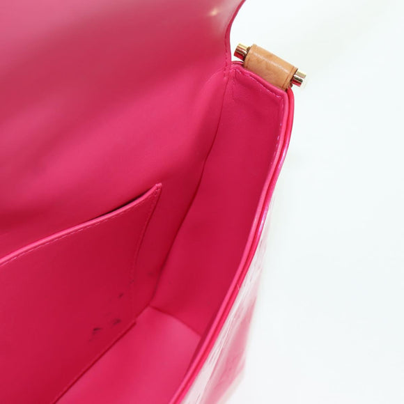 LOUIS VUITTON Vernis Thompson Street Bag Fuchsia Pink M91215 LV Auth 166943A