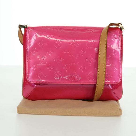 LOUIS VUITTON Vernis Thompson Street Bag Fuchsia Pink M91215 LV Auth 166943A
