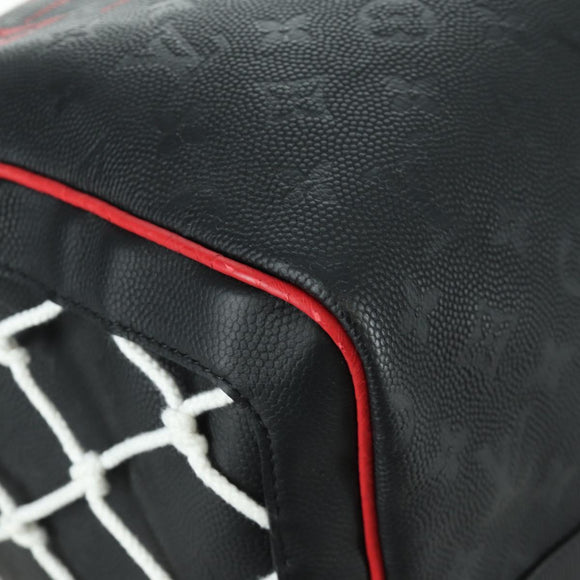 LOUIS VUITTON LV X NBA Keepall Bandouliere 55 Bag Black M58516 LV Auth 166944SM