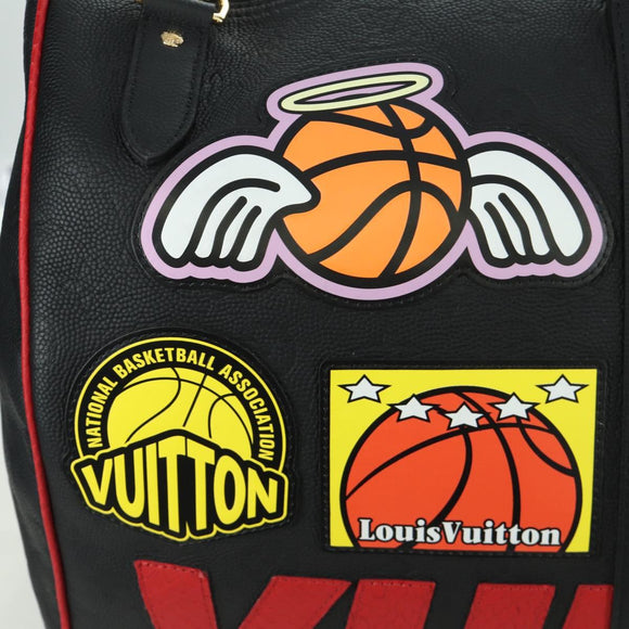 LOUIS VUITTON LV X NBA Keepall Bandouliere 55 Bag Black M58516 LV Auth 166944SM